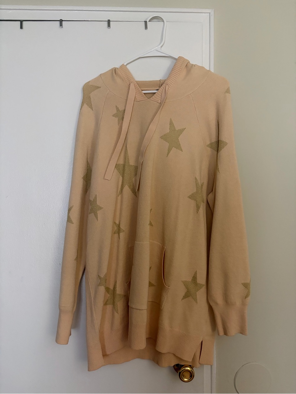 Torrid Yellow Star-Pattern Hooded Sweater